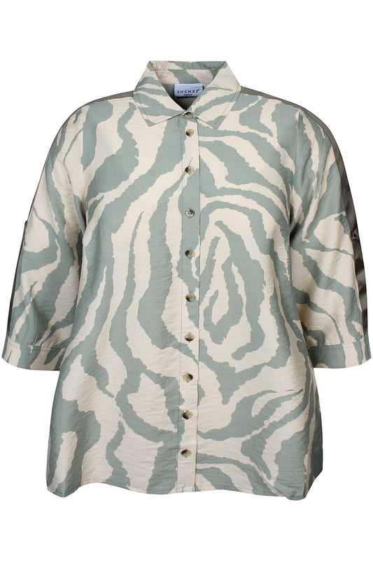Zhenzi - Jaeda 1373 - Shirt Dusty Tea