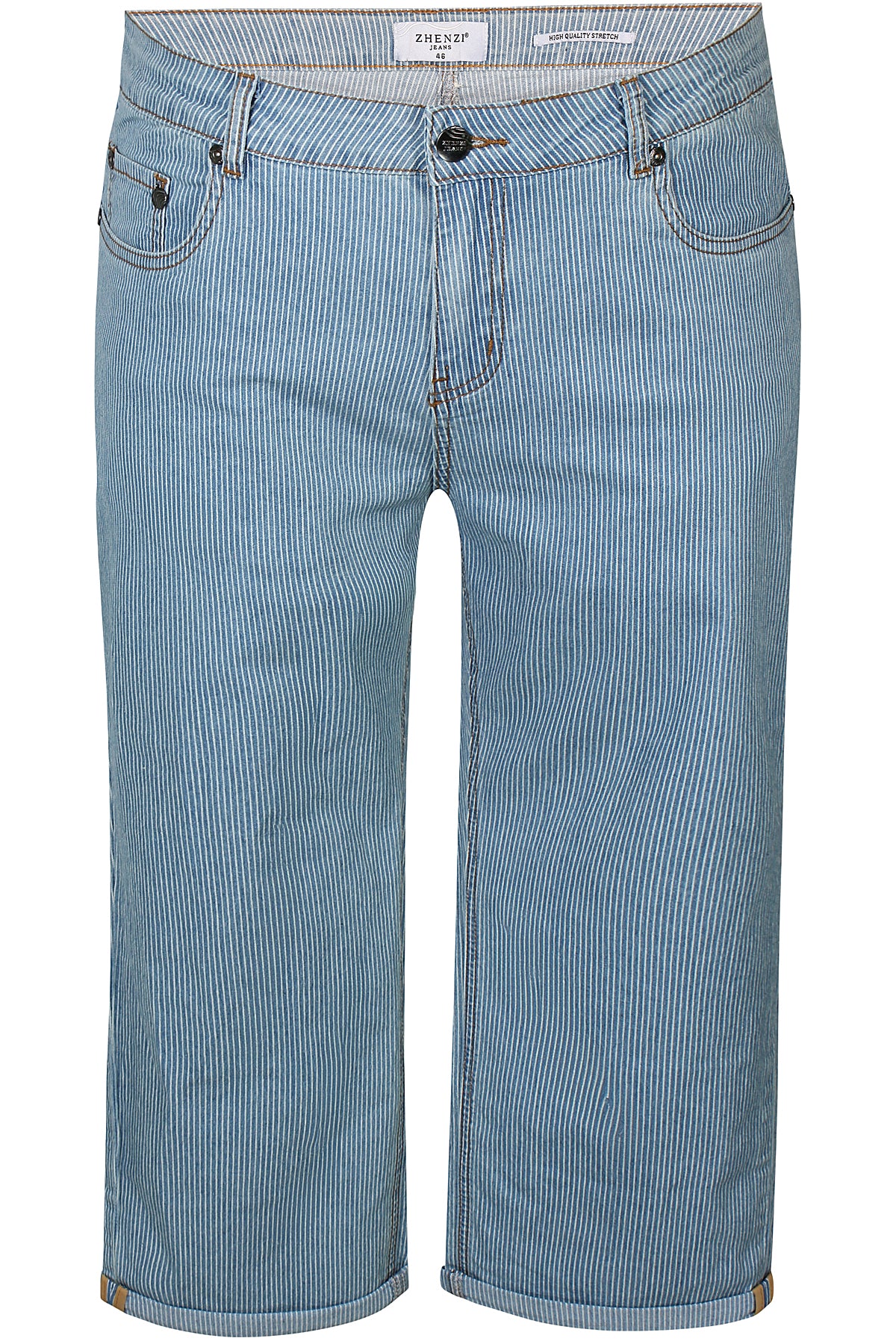 Zhenzi -Salsa 161-Salsa Fit Pants Pintstripe Light