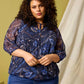 Zh-Keara 1446-Blouse L/S Navy