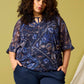 Zh-Keara 1446-Blouse L/S Navy