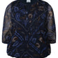 Zh-Keara 1446-Blouse L/S Navy