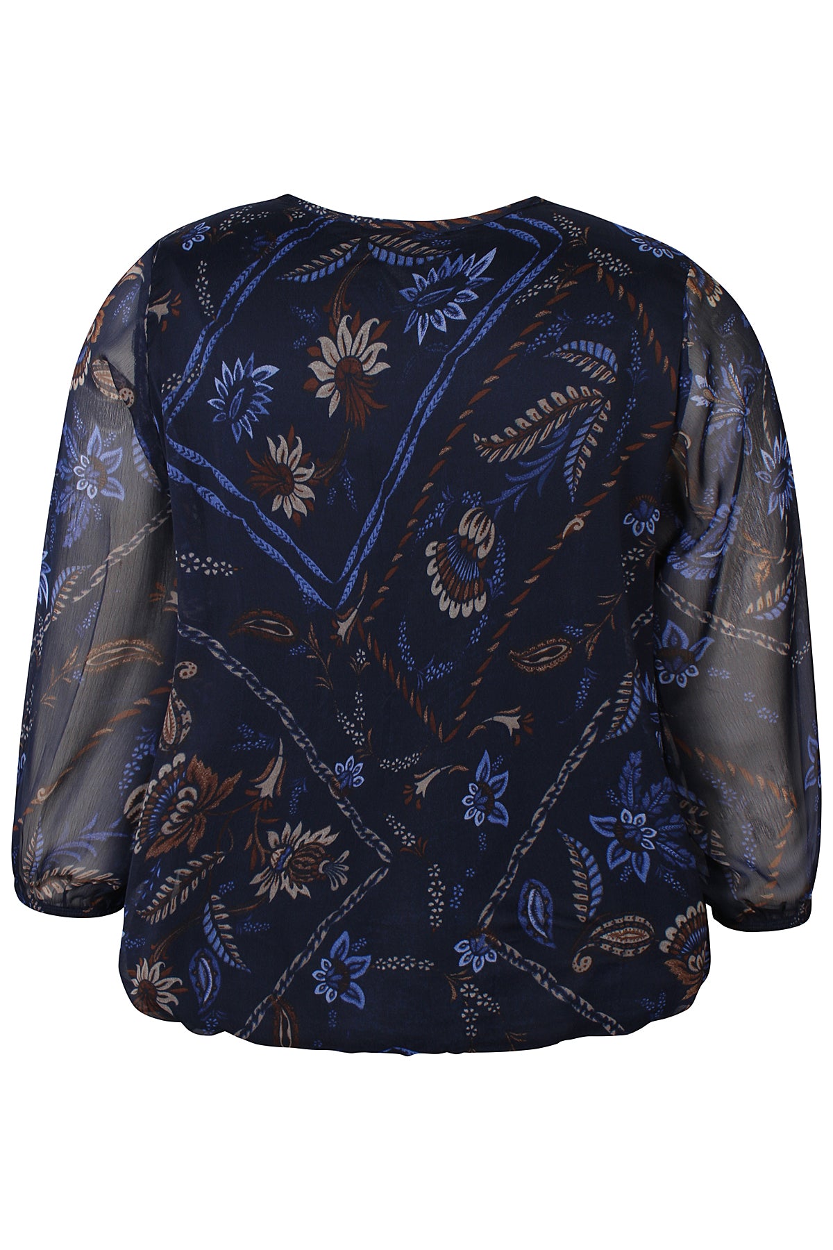 Zh-Keara 1446-Blouse L/S Navy
