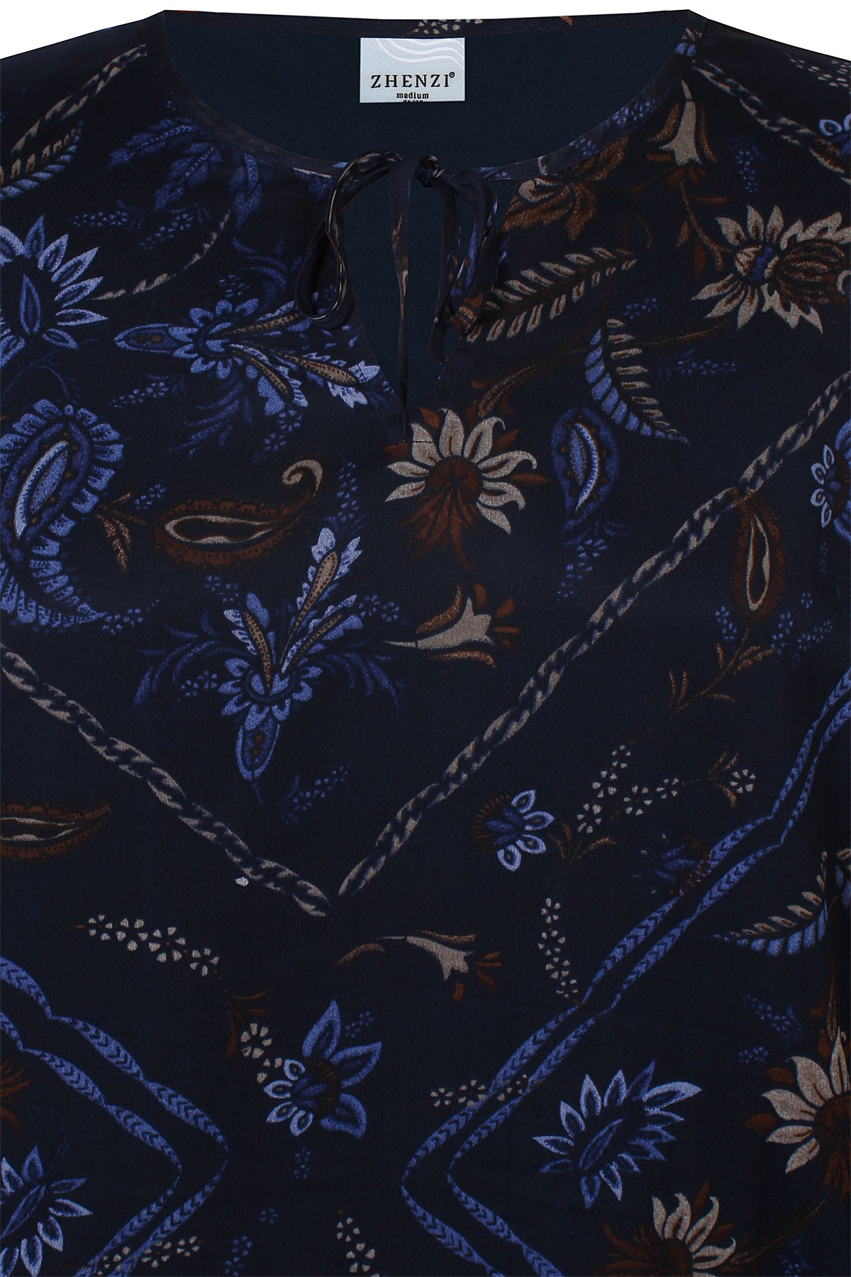 Zh-Keara 1446-Blouse L/S Navy