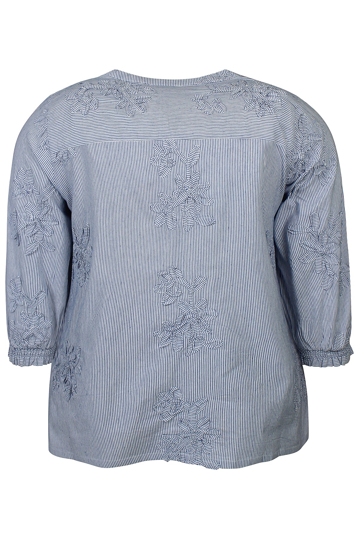 Zh-Kerry 1455-Blouse 3/4 Palace blue