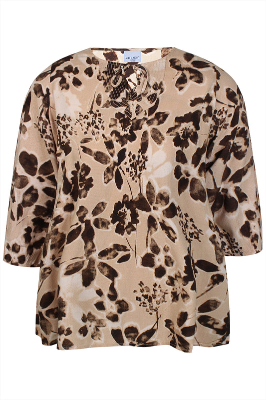 Zhenzi - Kiari 1461 - Blouse Chokolate