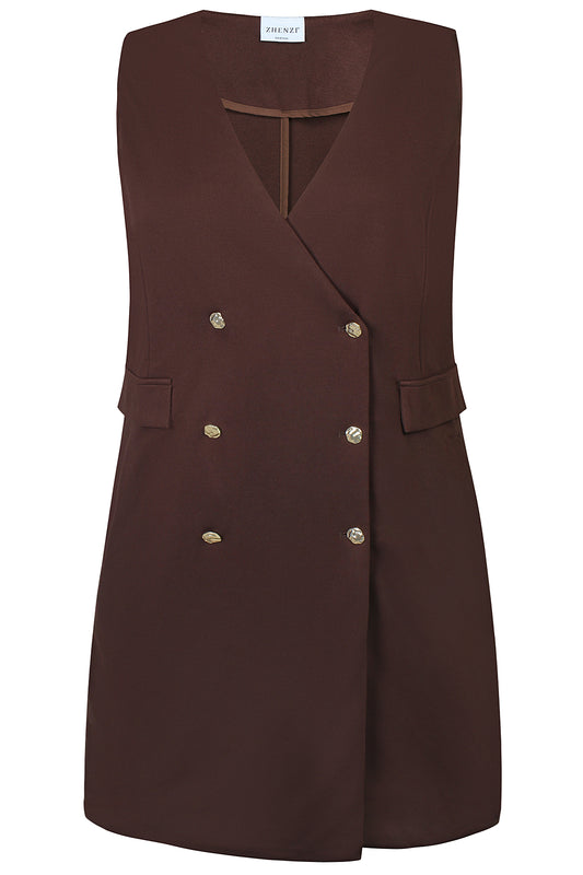 Zhenzi - Laila 1471 - Dress Chokolade
