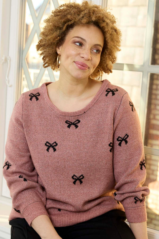 Zhenzi -Elga 1498-Pullover L/S Old rose