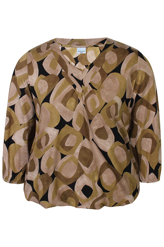 Zh-Lexie 1514 Blouse Dark olive