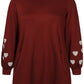 Zhenzi -Mya 1518-Tunic L/S Dark Maroon