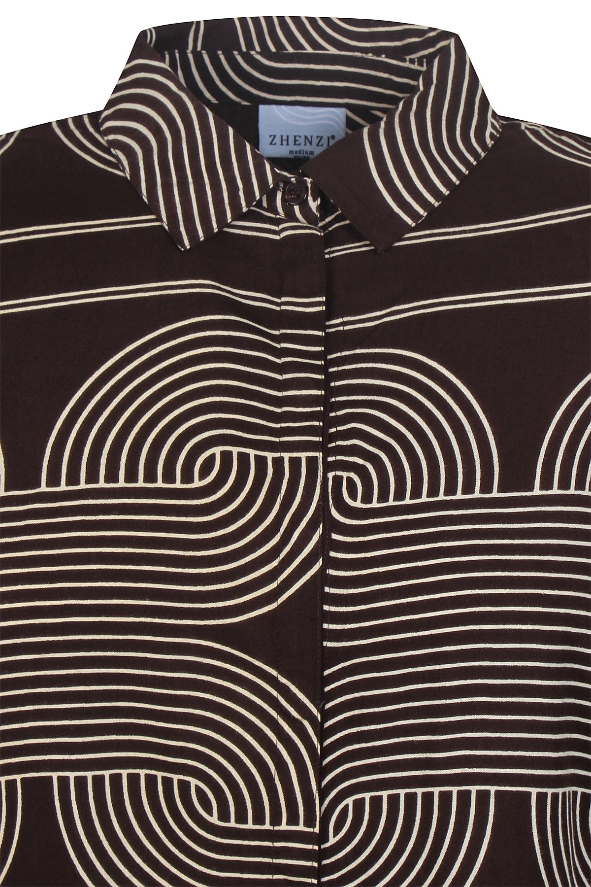 Zhenzi -Linda 1530-Shirt L/S Chokolade