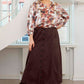 Zhenzi -Faan 1558-Skirt Chokolate
