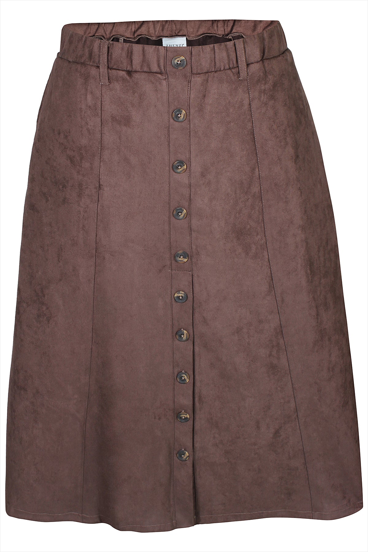 Zhenzi -Faan 1558-Skirt Chokolate