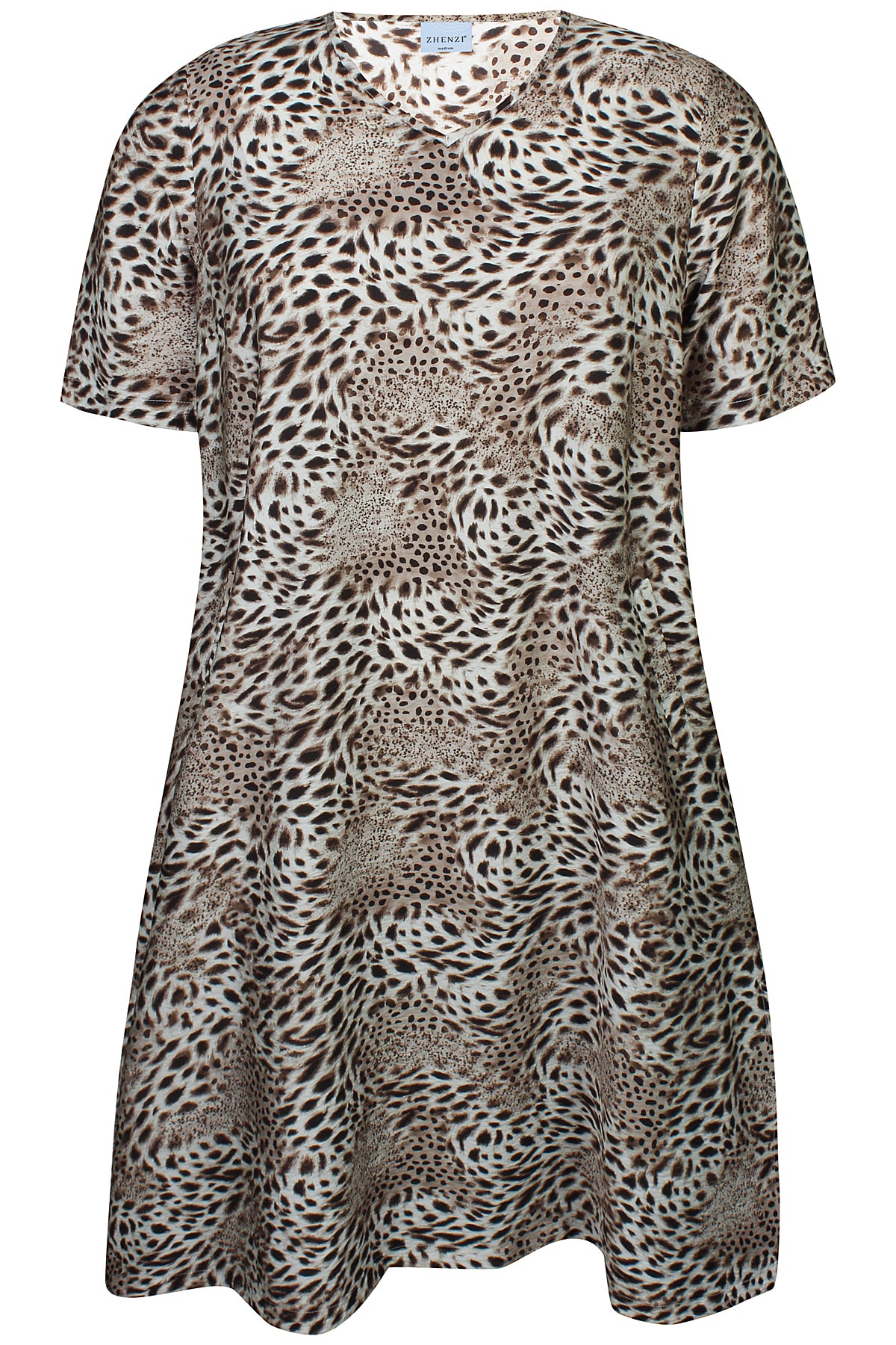 Zhenzi -Maida 1637-Dress Chokolade