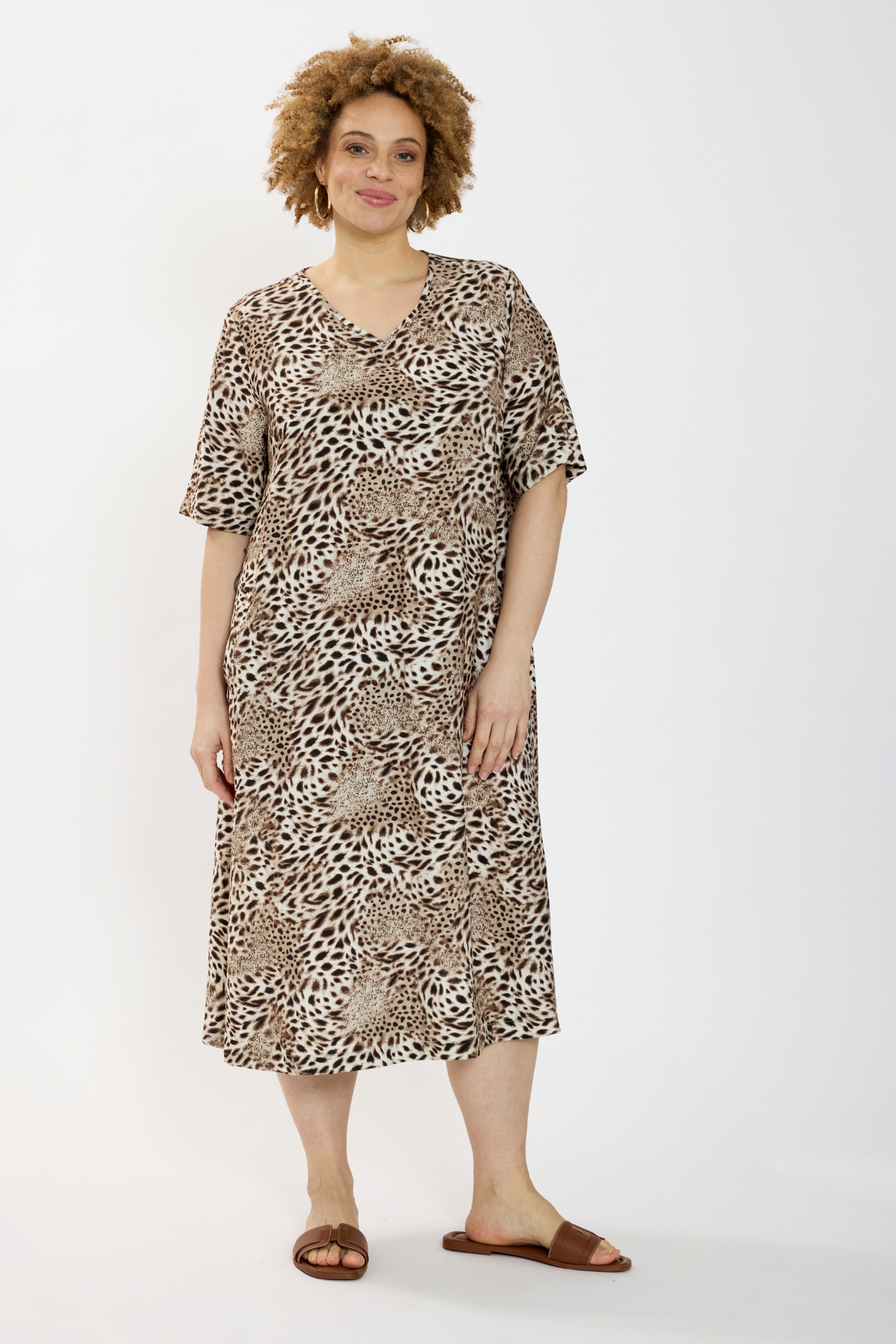 Zhenzi -Maida 1637-Dress Chokolade