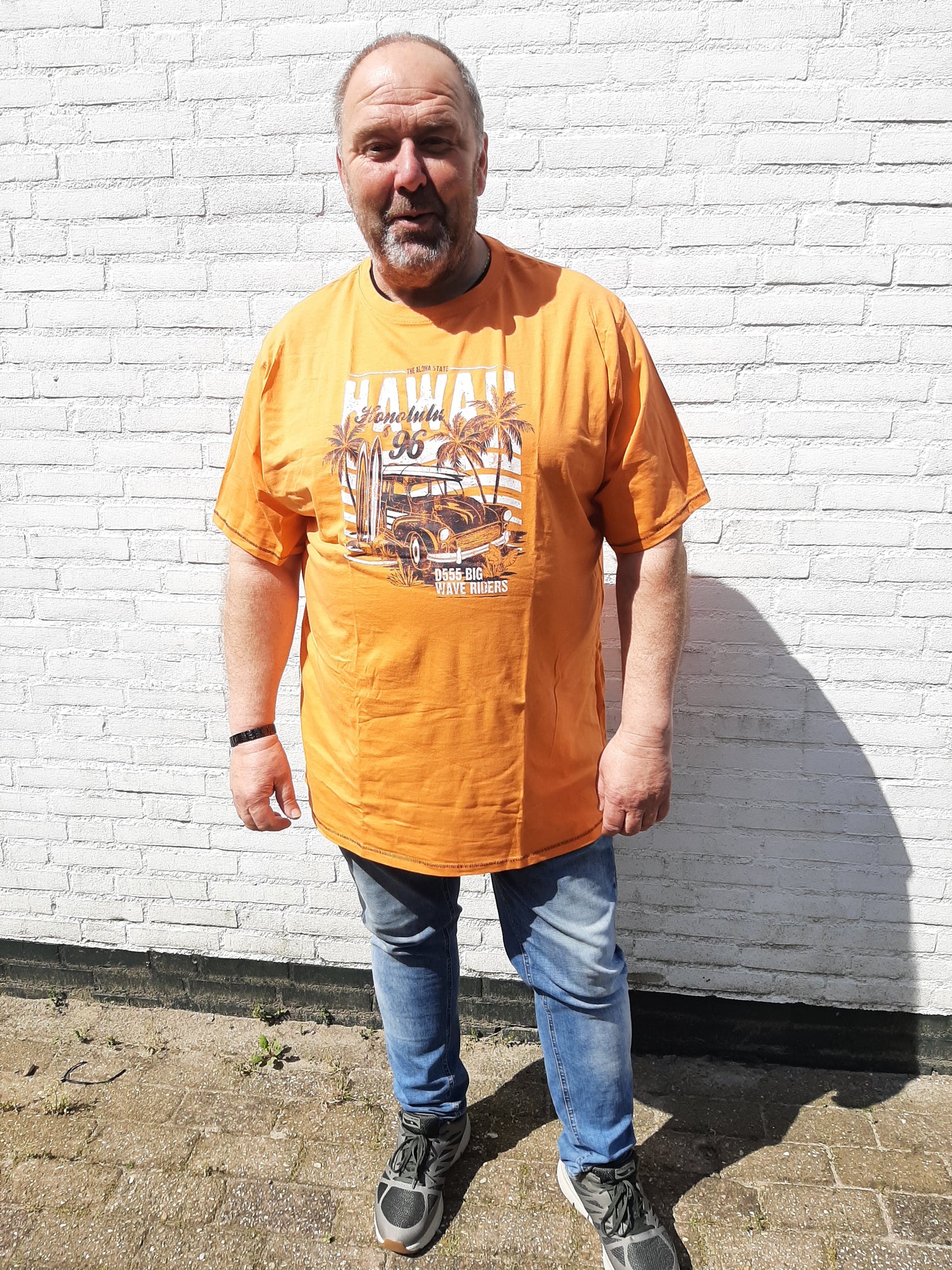 Duke 555 Fremont T-Shirt Oranje Plussize
