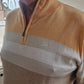 Chris Cayne Trui Oranje/Beige gestreept