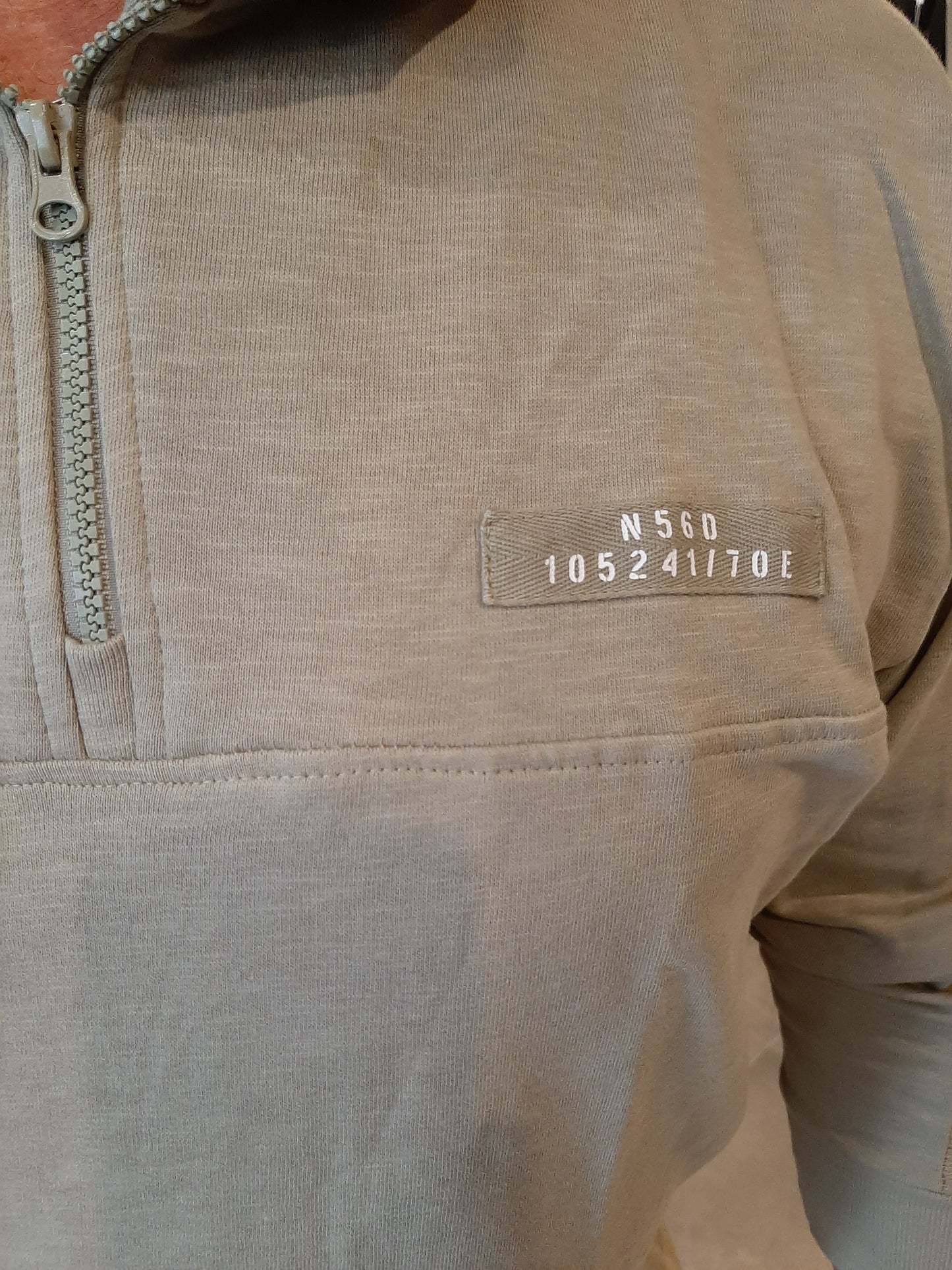 North-56 1/2 Zip Sweatshirt Lichtgroen Plus Size