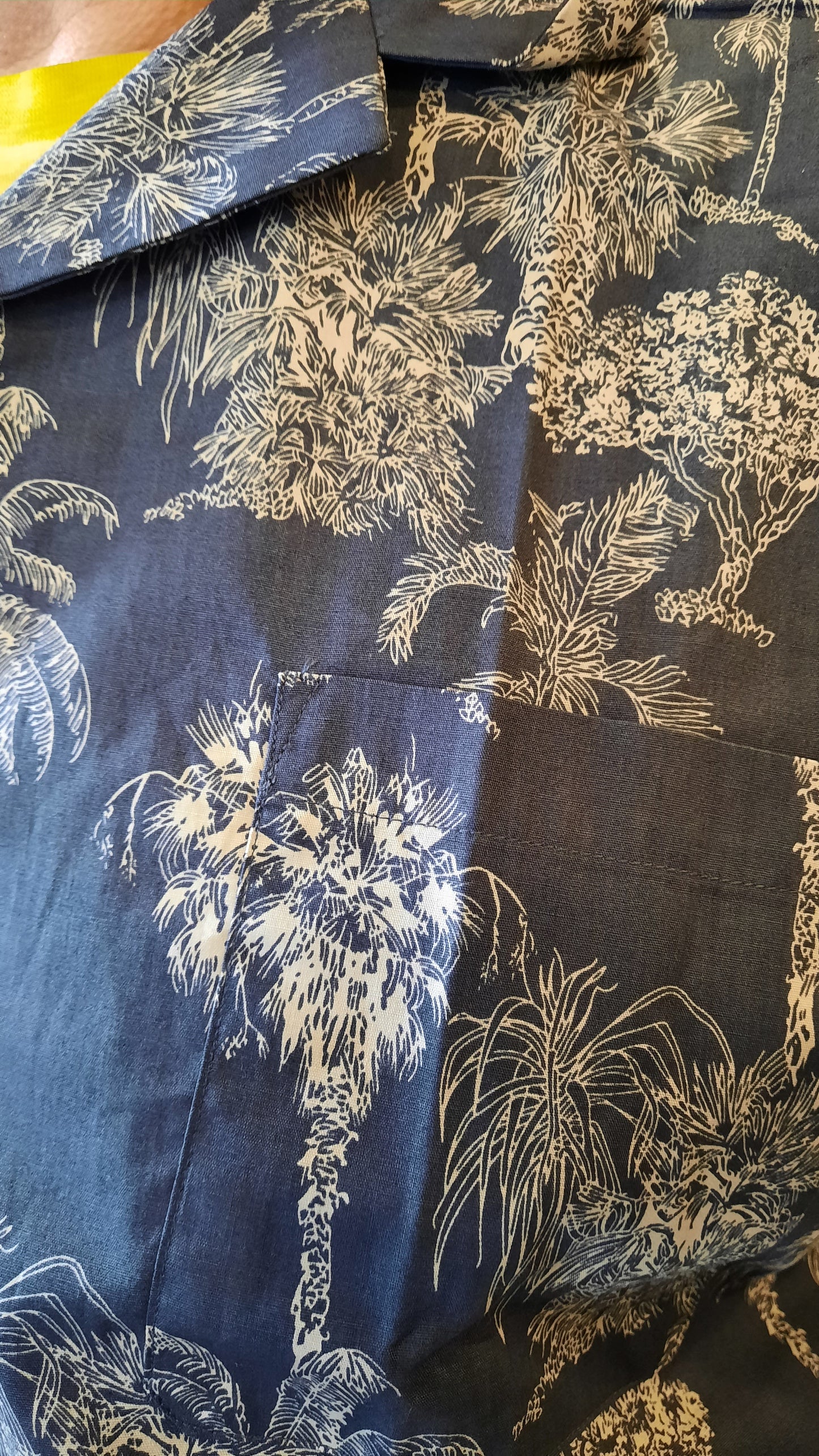 North 56 Overhemd Blauw Print