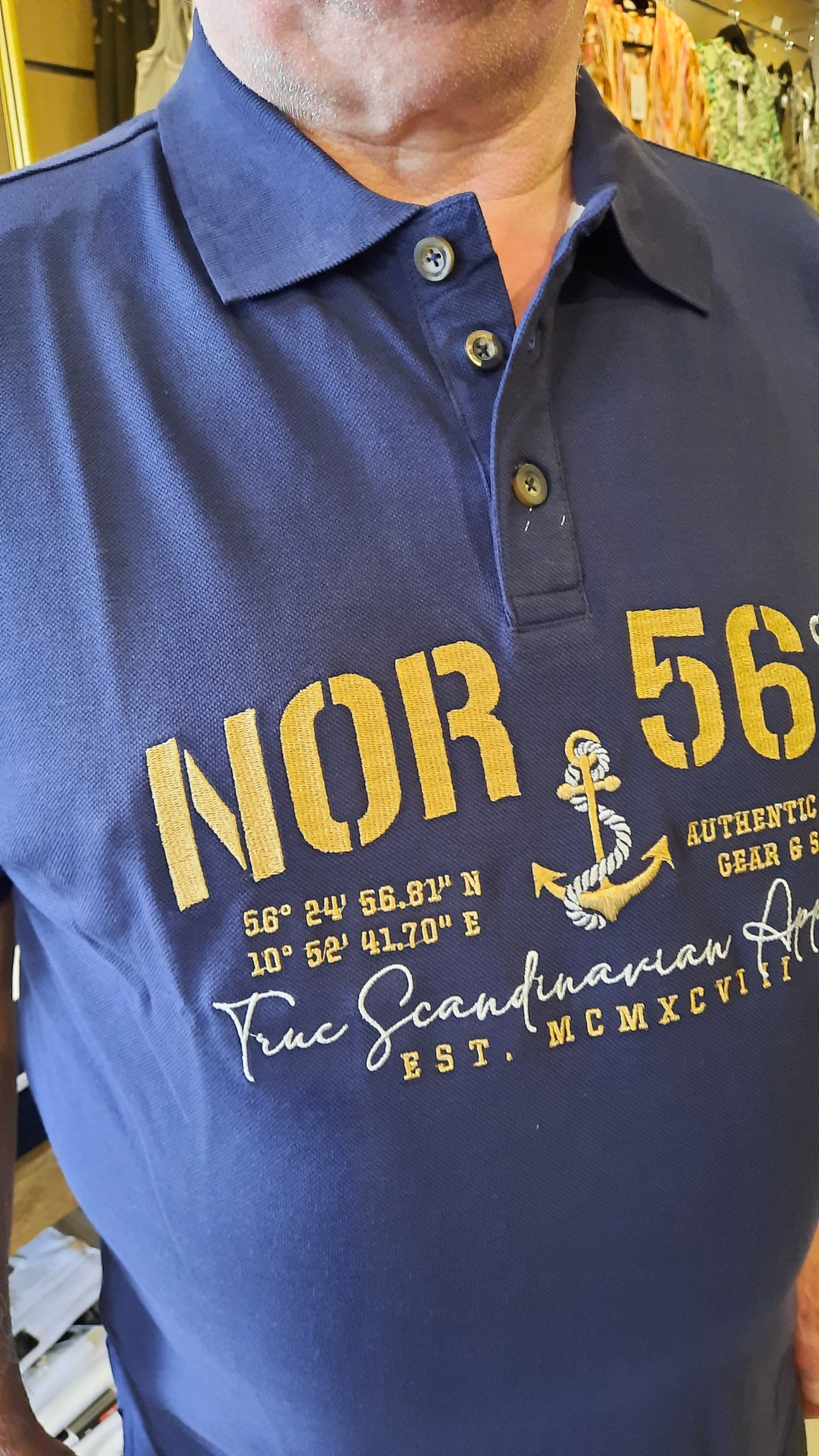 North 56  Polo Blauw