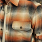 Casa Moda overshirt Kent Casual Fit blauw beige oranje