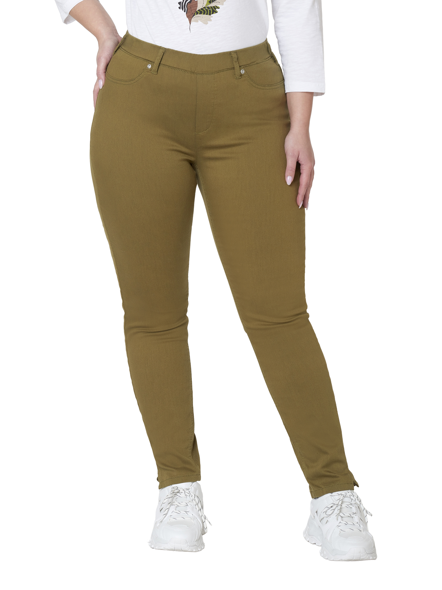 Ciso Sofia slim fit 7/8 Olive Branch