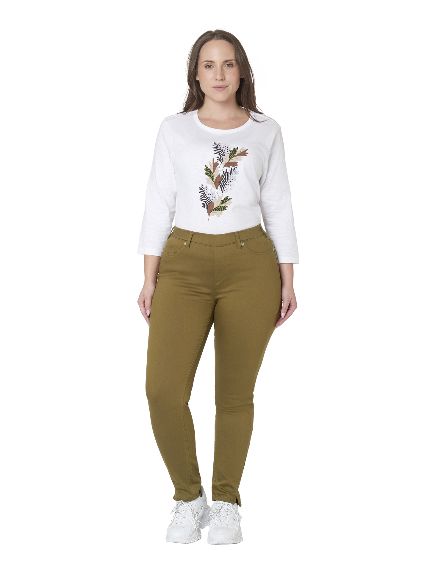 Ciso Sofia slim fit 7/8 Olive Branch