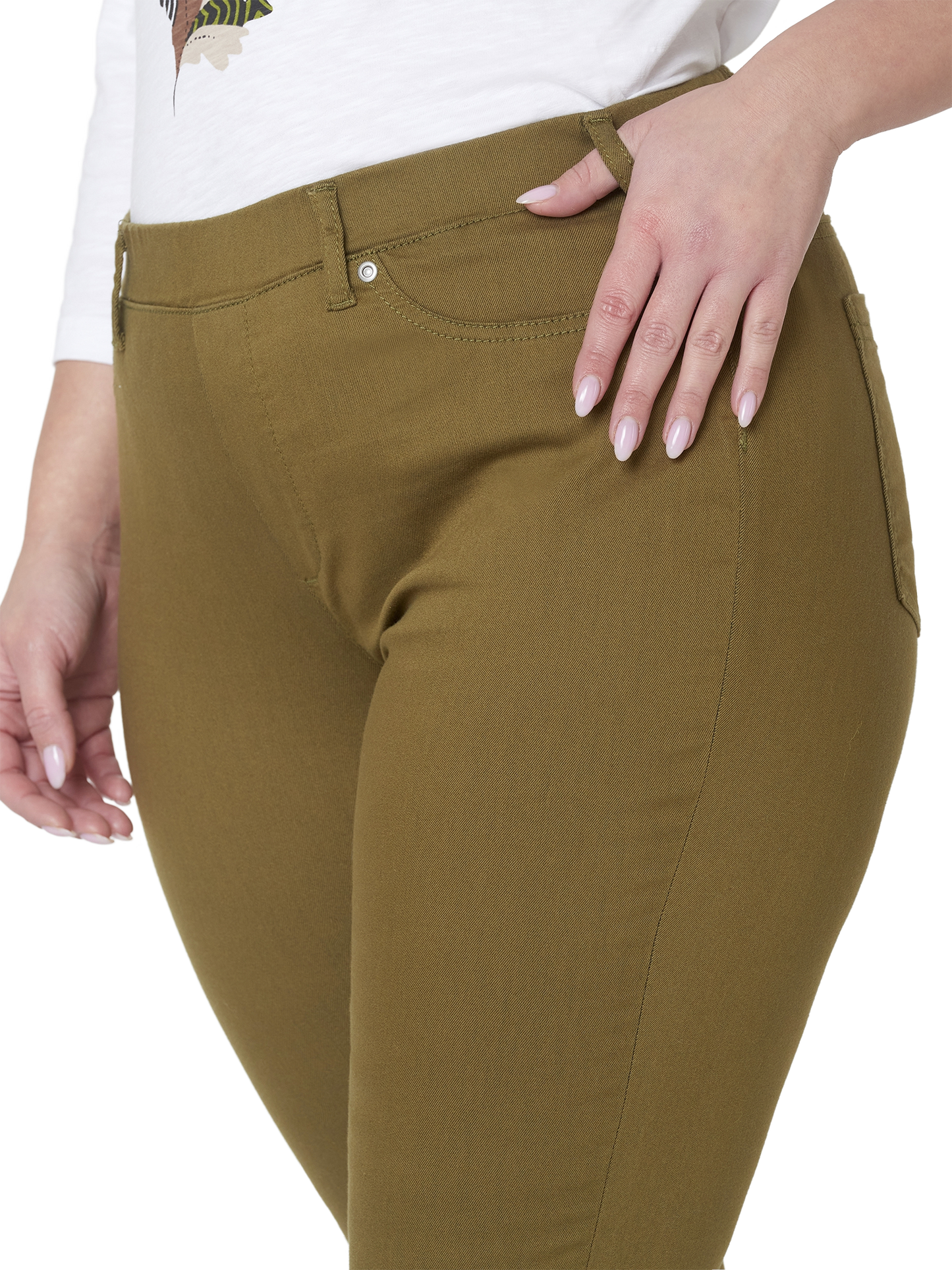 Ciso Sofia slim fit 7/8 Olive Branch
