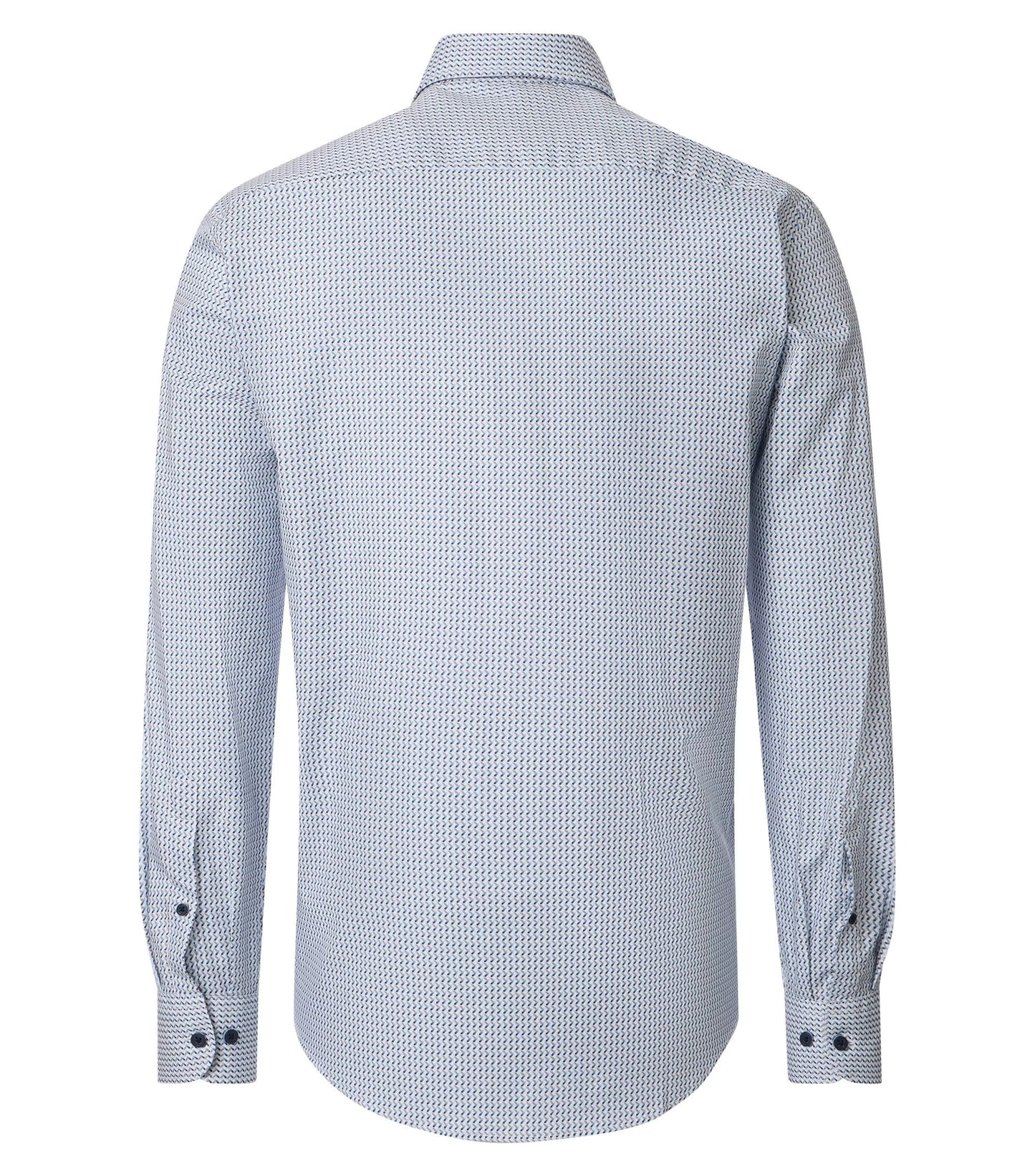 Casa Moda Casual Fit overhemd blue print