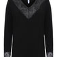 Ciso t-shirt zwart details kant