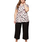 Ciso top wit roze
