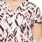 Ciso top wit roze