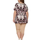 Ciso t-shirt black mix roze