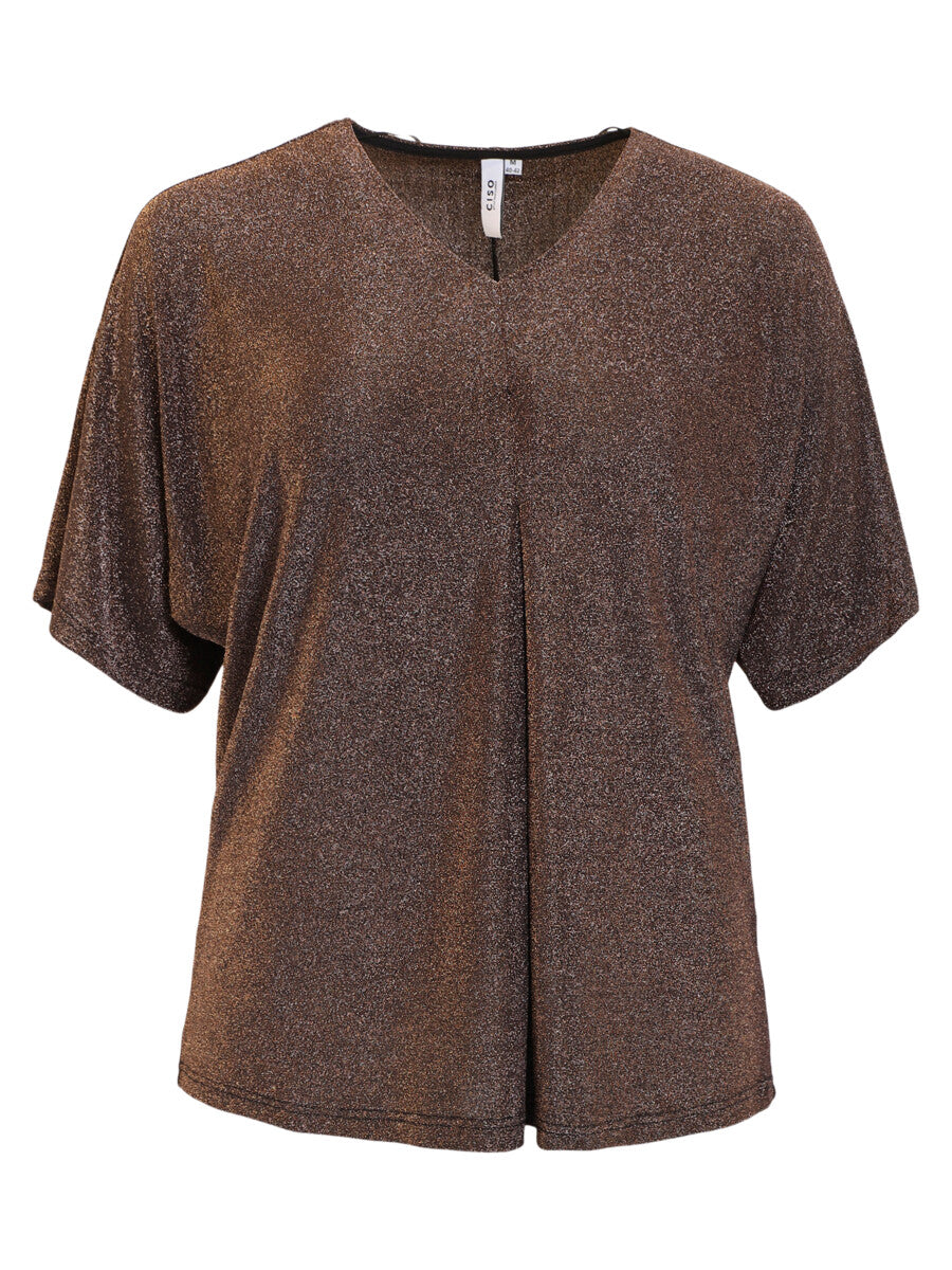 Ciso top copper lurex