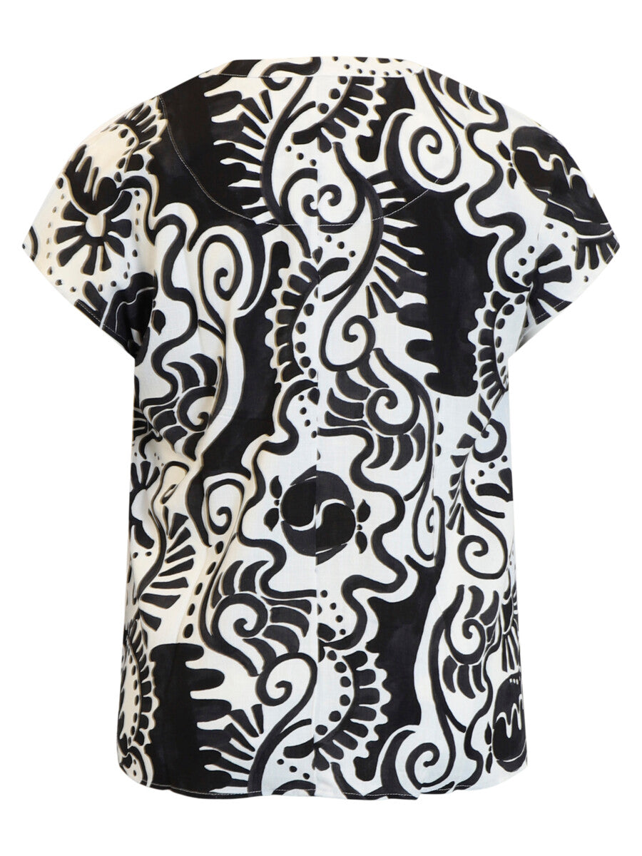 Ciso blouse black mix