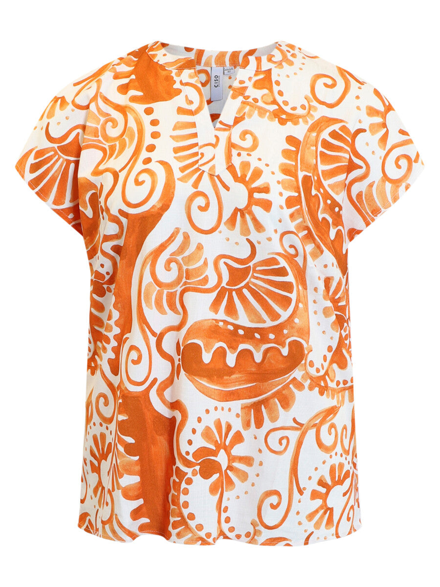 Ciso blouse orange mix