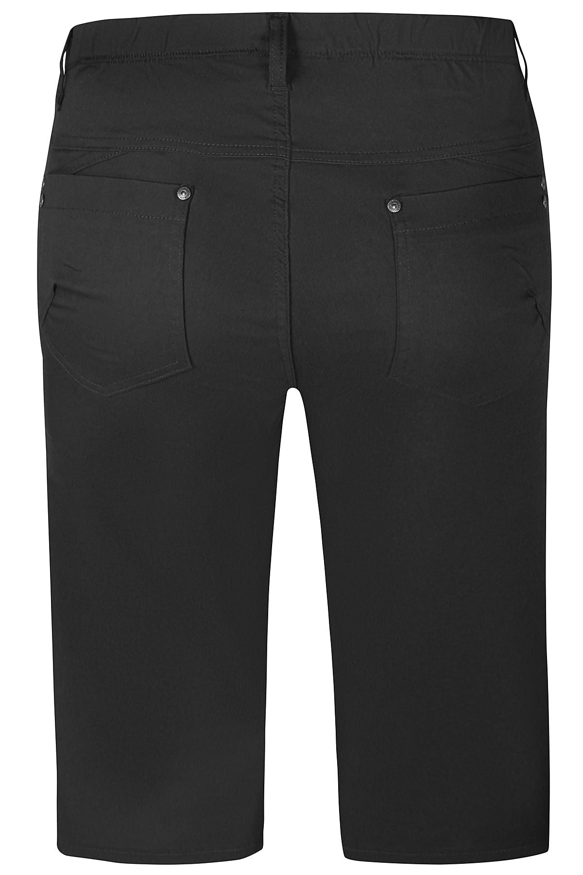 Zhenzi Twist 189 - Twist Fit Bengaline capri Black