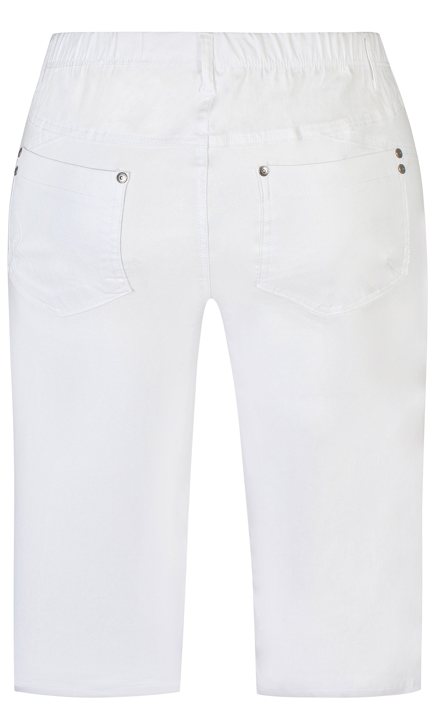 Zhenzi Twist 189 - Twist Fit Bengaline capri White