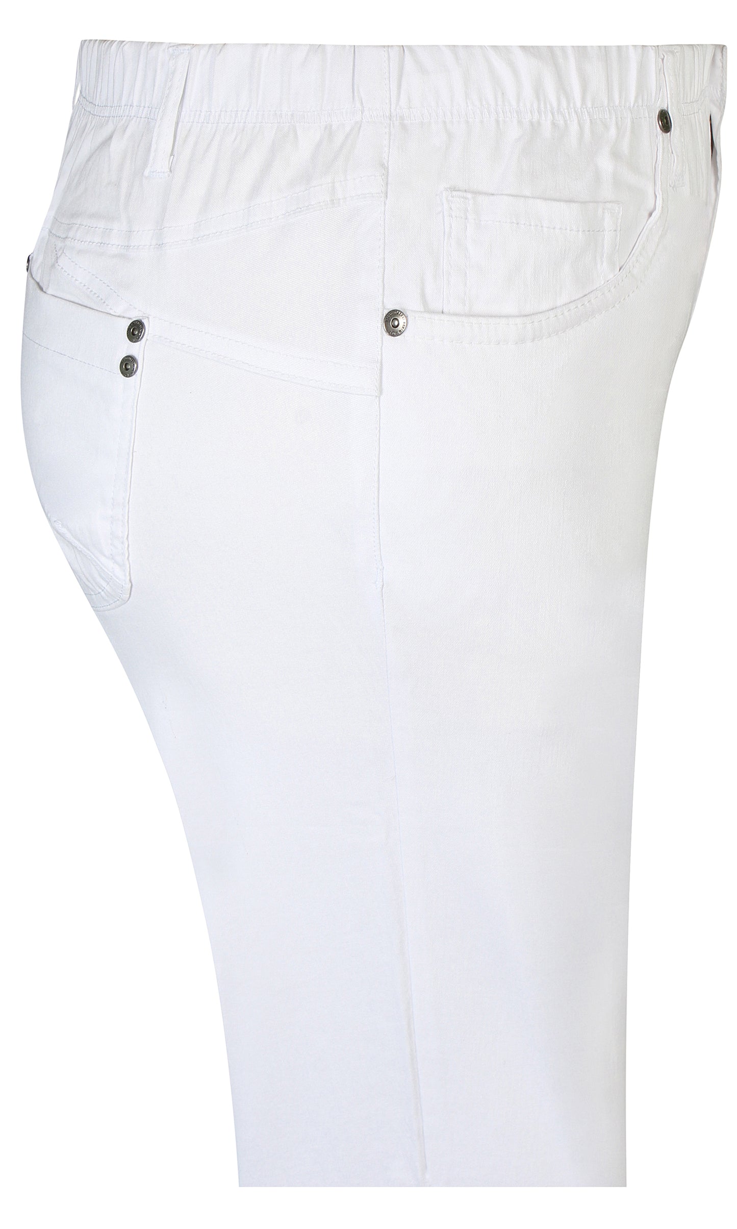 Zhenzi Twist 189 - Twist Fit Bengaline capri White