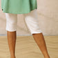 Zhenzi Twist 189 - Twist Fit Bengaline capri White
