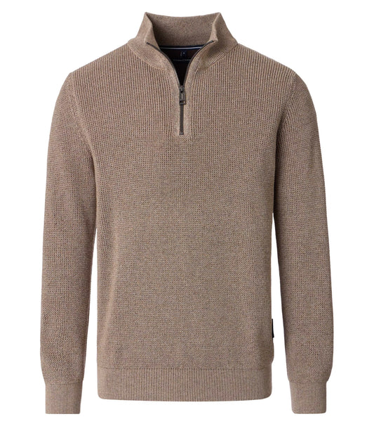 Casa Moda schipperstrui rits beige