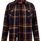 DUKE 555 ALDERSHOT TAN & NAVY HEAVY SHACKET OVERSHIRT BIG SIZE