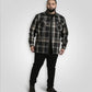 DUKE 555 FALKIRK ZWAAR-SHACKET OVERSHIRT ZWART/WIT BIG SIZE