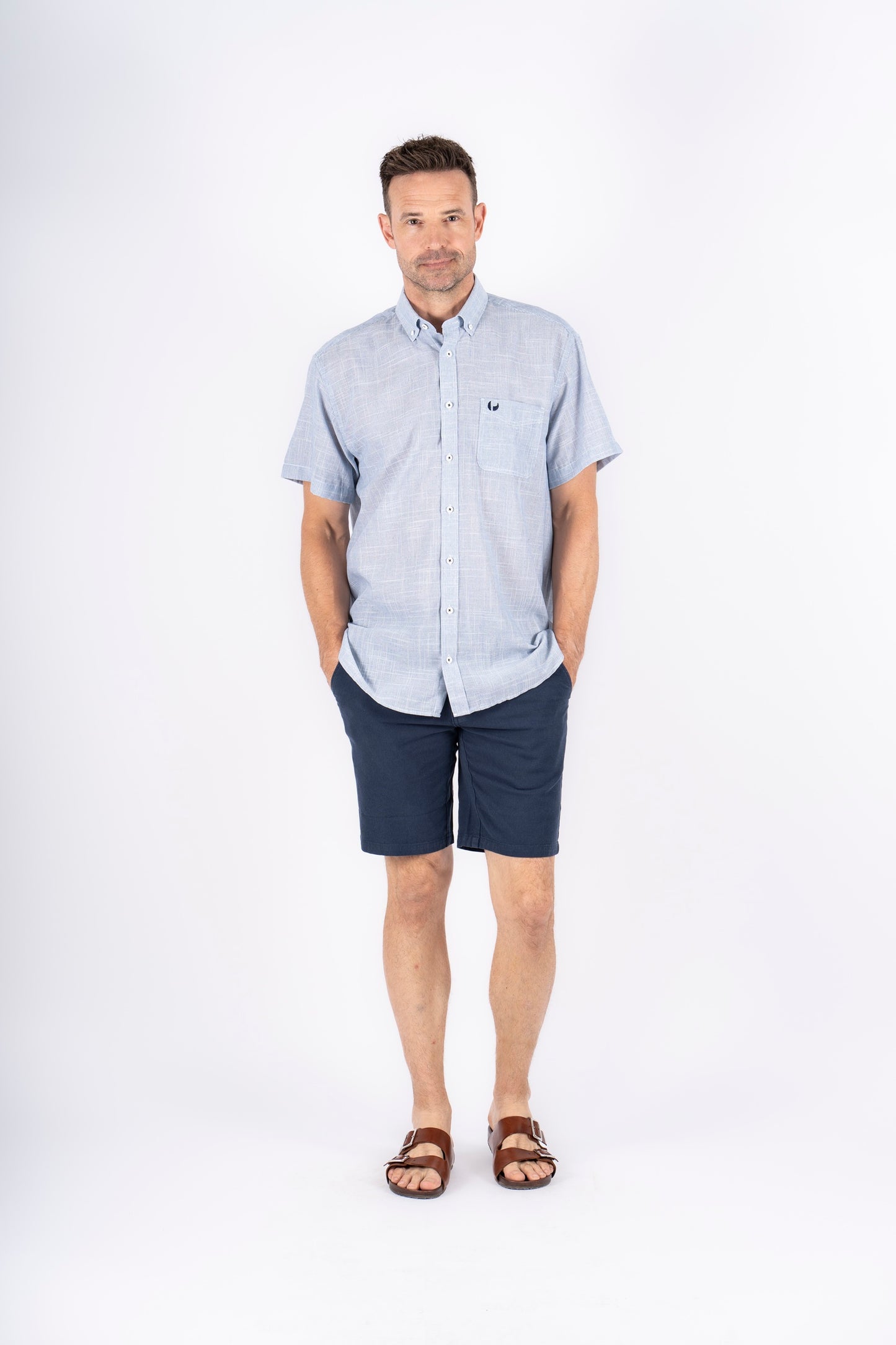 Pre-End Edwin overhemd blue
