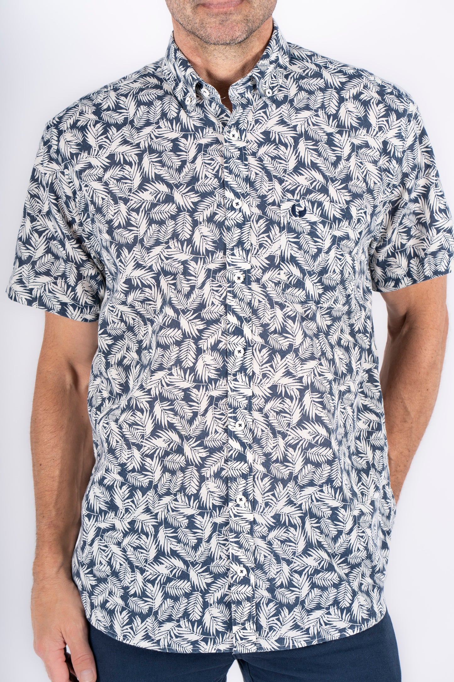 Pre-End Darin overhemd naval blue