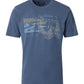 Casa Moda t-shirt o-neck print blue
