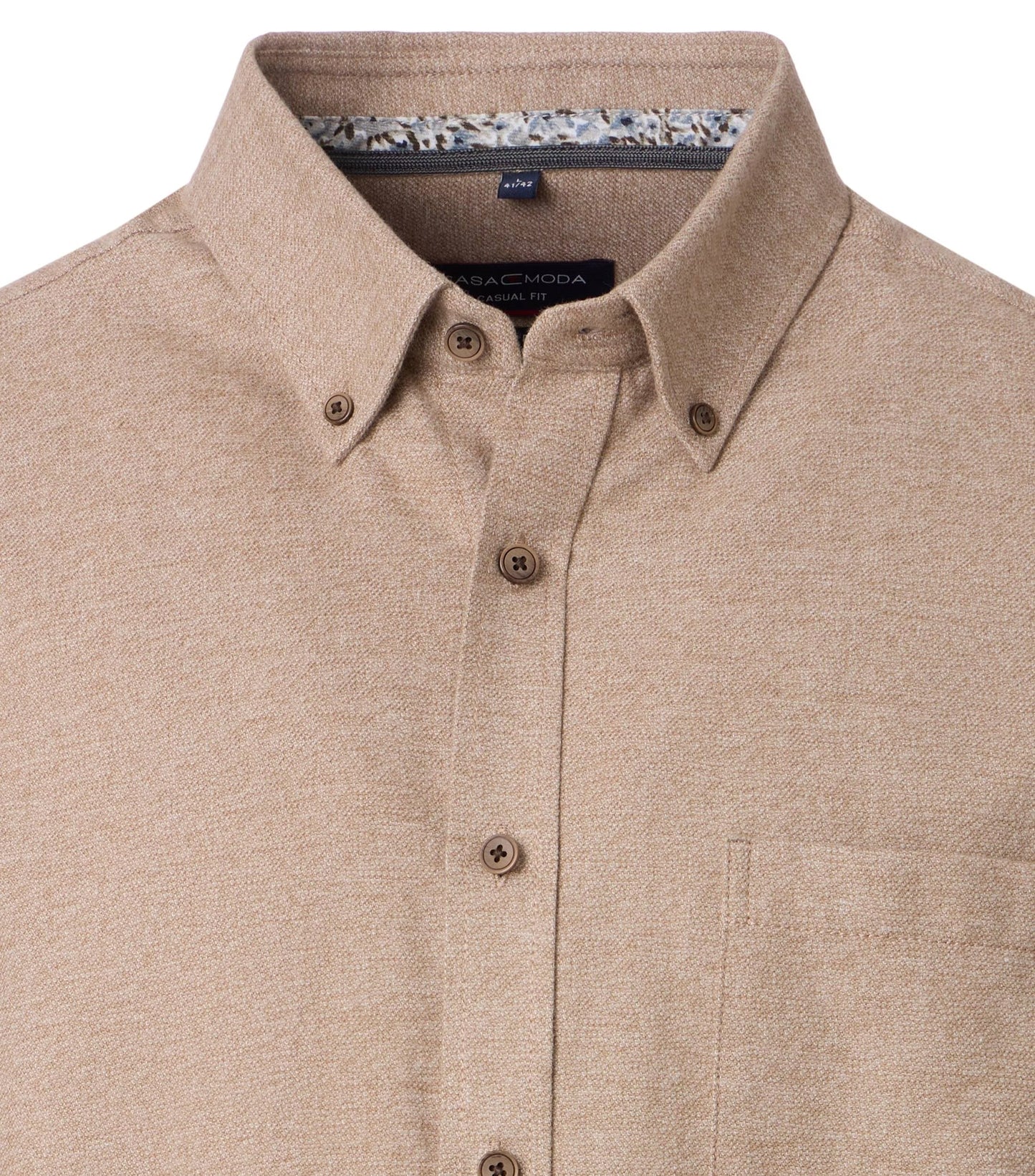 Casa Moda overhemd B.D. Casual Fit beige