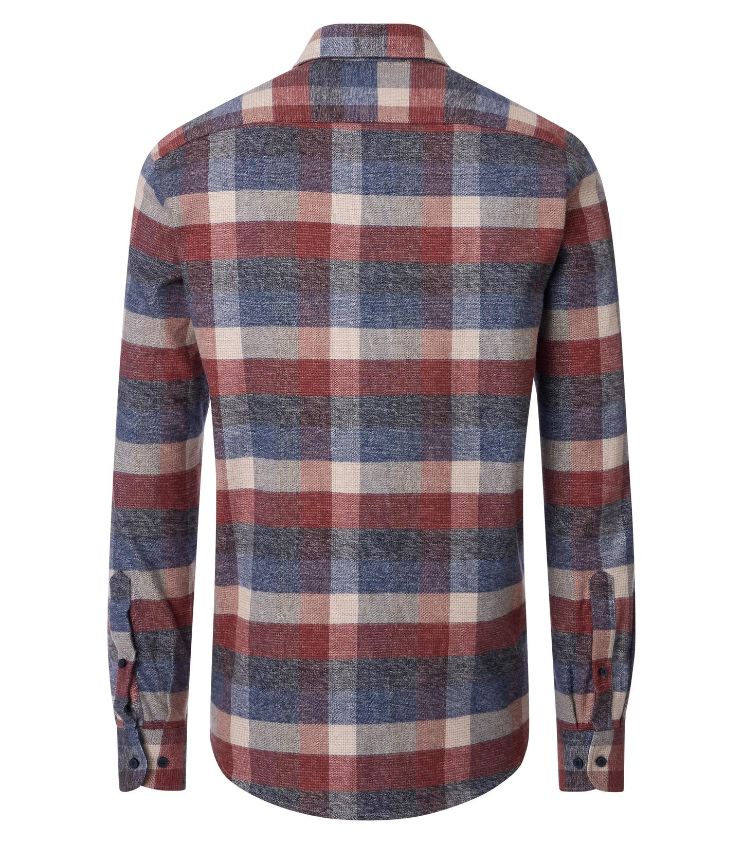 Casa Moda overhemd blok rood blauw