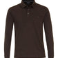 Casa Moda patterned polo shirt 1/1 sleeve brown