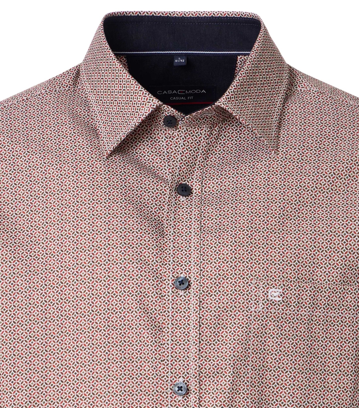 Casa Moda overhemd rood print