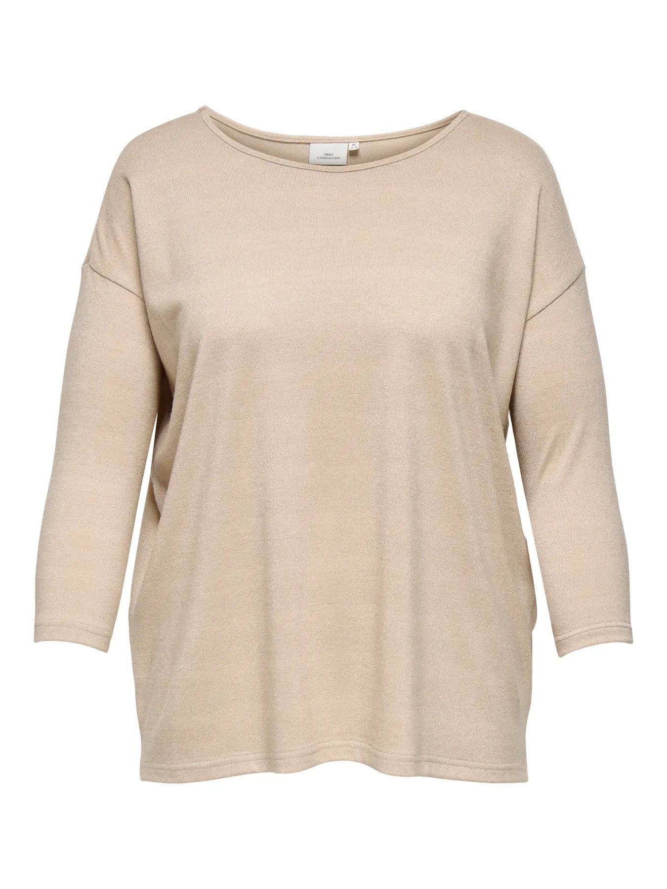 ONLY CARMAKOMA CARGABBY 3/4 SLEEVE BOATNECK BLOUSE JRS